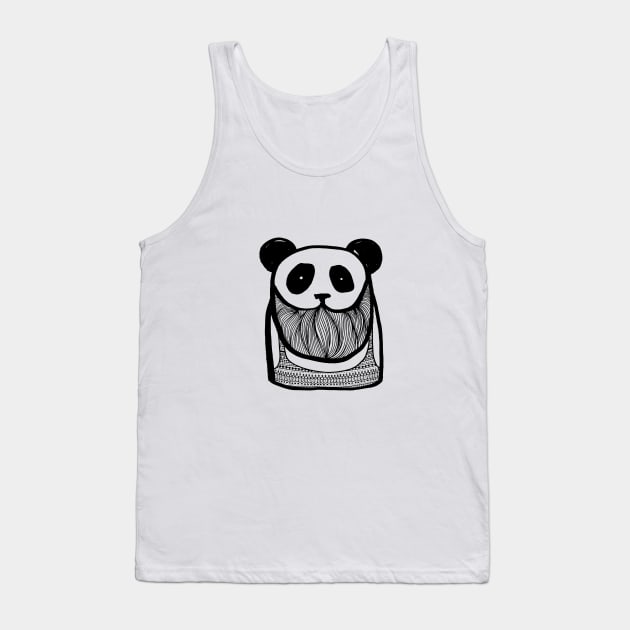 Bearded Panda Tank Top by BahKadisch